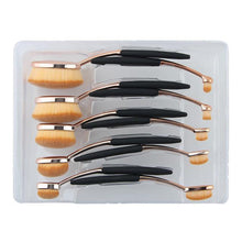 Load image into Gallery viewer, 10 Pc Oval Makeup Brush Set - Cijbee