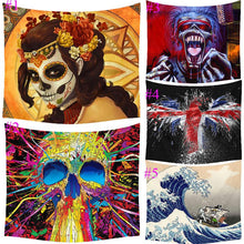 Load image into Gallery viewer, Comwarm hippie skull tapestry - Cijbee