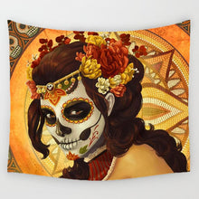 Load image into Gallery viewer, Comwarm hippie skull tapestry - Cijbee