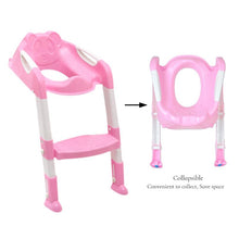 Load image into Gallery viewer, Baby Toilet Trainer Safety Seat Chair Step with Adjustable Ladder - Cijbee