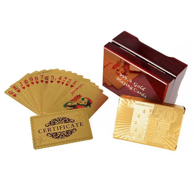 24K Gold Plated Poker Cards - Cijbee