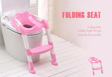 Load image into Gallery viewer, Baby Toilet Trainer Safety Seat Chair Step with Adjustable Ladder - Cijbee