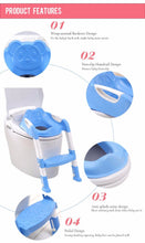Load image into Gallery viewer, Baby Toilet Trainer Safety Seat Chair Step with Adjustable Ladder - Cijbee